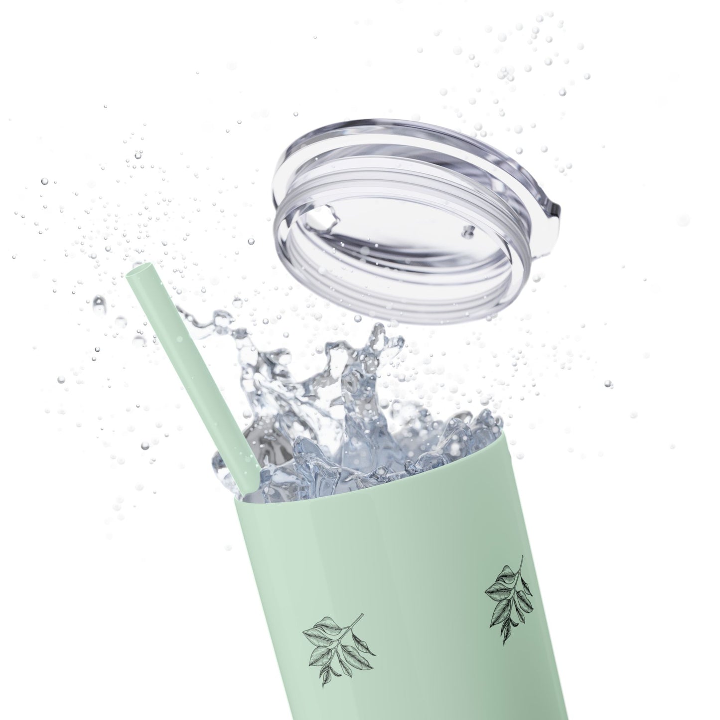 Phantom Pour Skinny Tumbler with Straw, 20oz