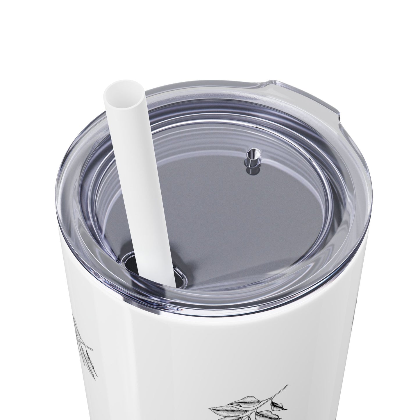 Phantom Pour Skinny Tumbler with Straw, 20oz