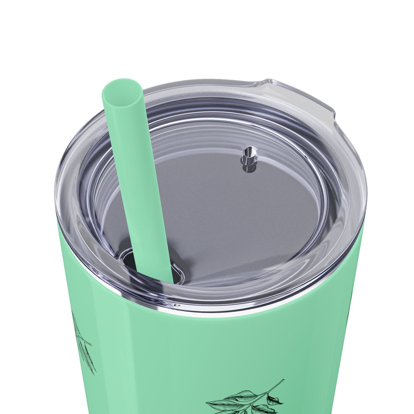Phantom Pour Skinny Tumbler with Straw, 20oz