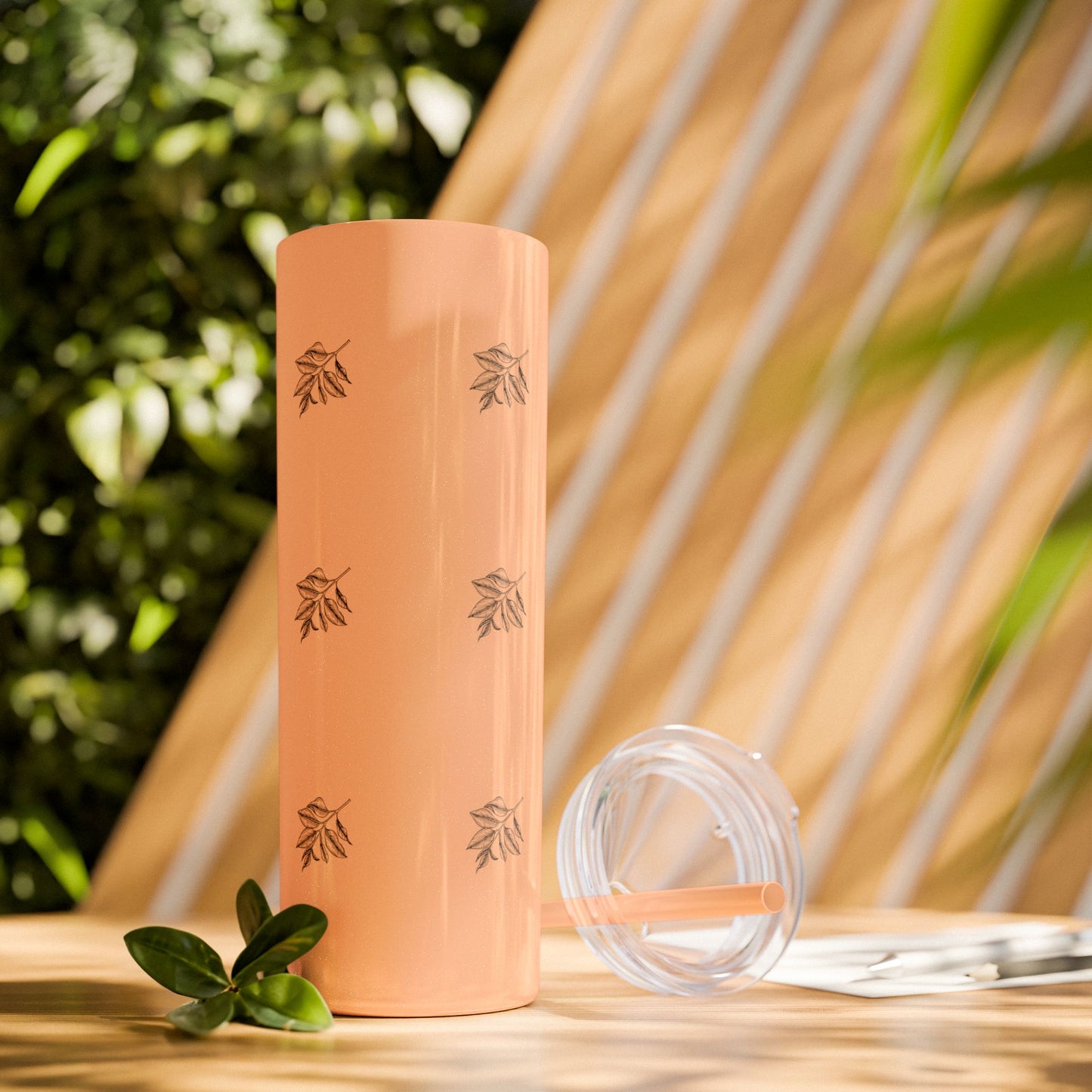 Phantom Pour Skinny Tumbler with Straw, 20oz