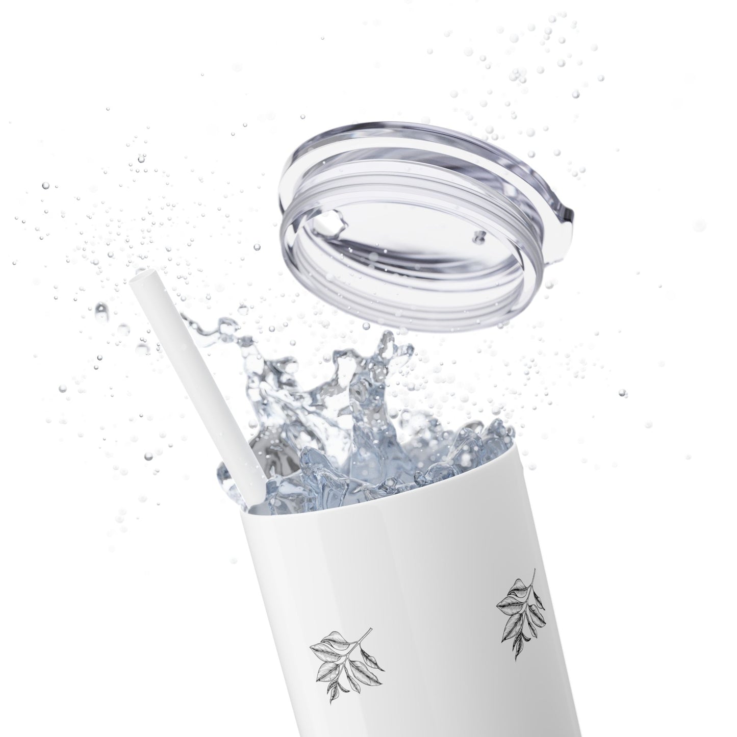 Phantom Pour Skinny Tumbler with Straw, 20oz