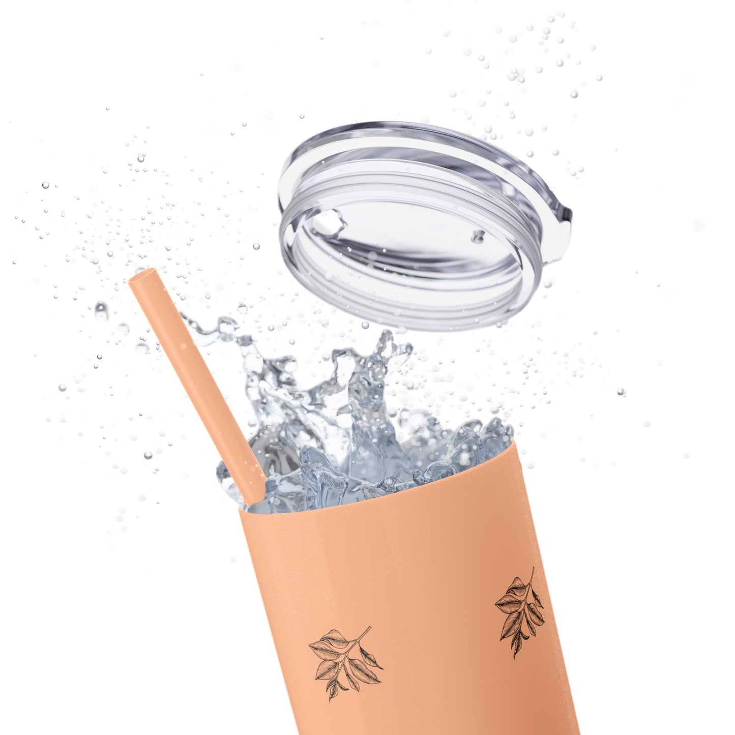 Phantom Pour Skinny Tumbler with Straw, 20oz