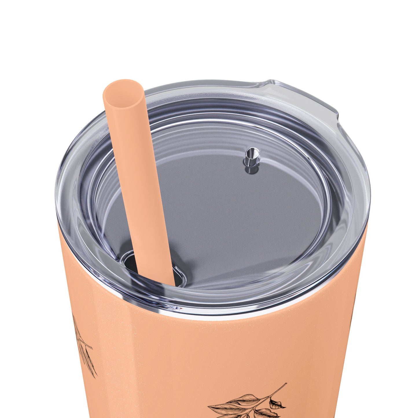 Phantom Pour Skinny Tumbler with Straw, 20oz